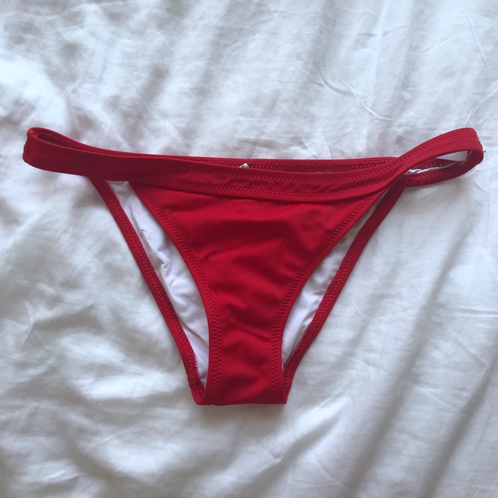 Reformation red bikini bottoms